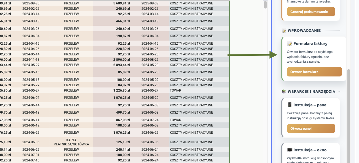 Miniatura podsumowania w formularzu