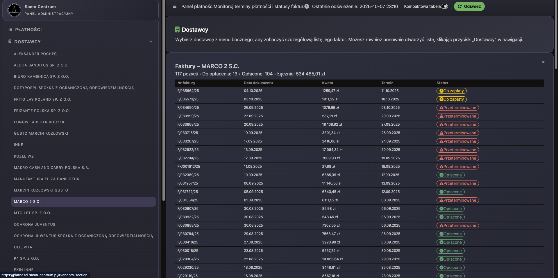 Miniatura szczegółów dostawcy